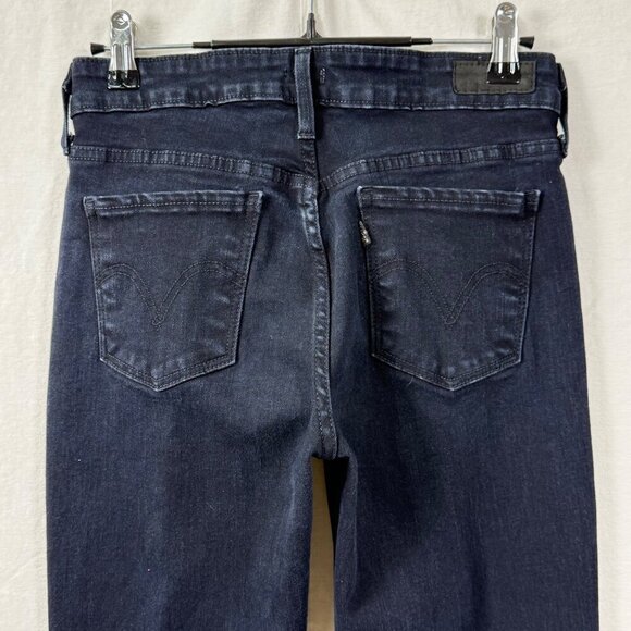 Levis Jeans Womens Sz 27x32 Mid Rise Skinny Fit Legging Black Stretch Denim - Picture 10 of 10